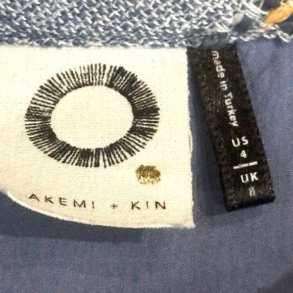 Anthropologie Akemi + Kin Boho Tweed Shift Dress Sz. 4 - Picture 13 of 15